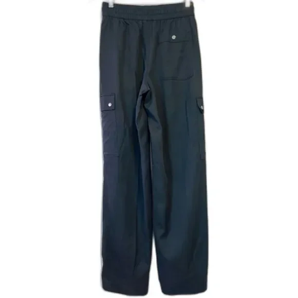 Athleta Celestial High Rise Utility Pant Cargo Black XS Tall Athleisure Travel - Picture 5 of 8